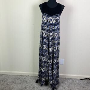 Lucky Brand crocheted yoke boho maxi dress women’s S